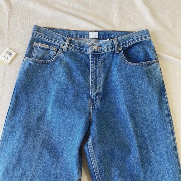 Vintage 90's NWT Easy Fit Double Stone Wash Jeans - Picture 4 of 9